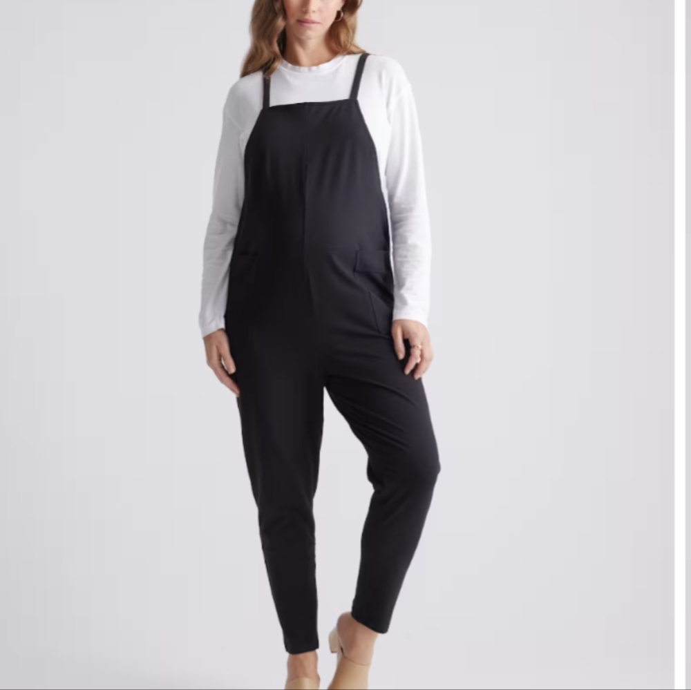 Quince Organic Cotton Maternity Overalls